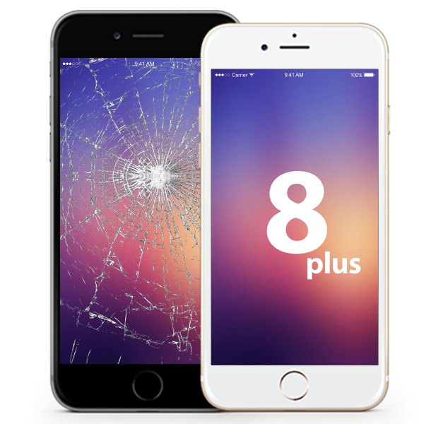 iPhone 8 Plus Display Reparatur Bildschirm Reparatur Glas Touch Wechsel 24h 